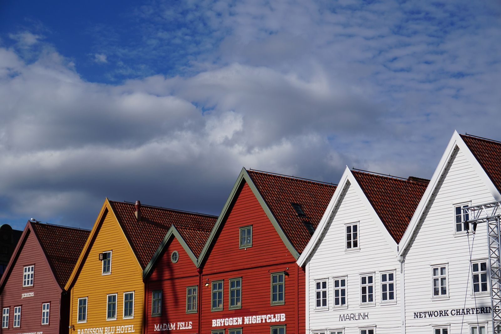 Gabled wooden Hanseatic houses of Bryggen, a short walk from the Bergen cruise port