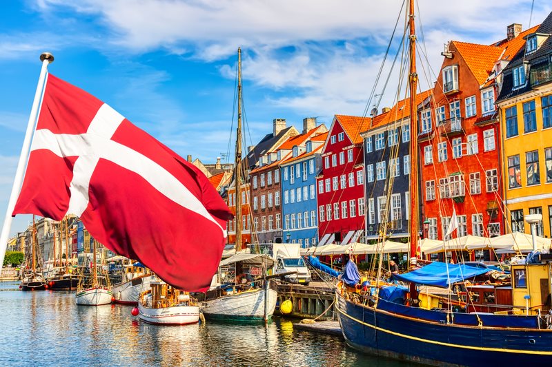 Nyhavn harbor in Copenhagen, Denmark